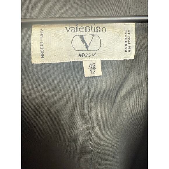 Valentino Garavani Miss V Vintage Blazer Size 12 black - Picture 4 of 9